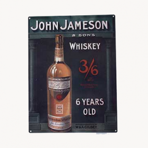John Jameson Whiskey Metal Sign